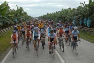 riding thru the banana plantation