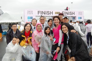 Finish line with my kids and the rest