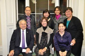 Ambassador Lagdameo, ConGen de Vega and Embassy officers