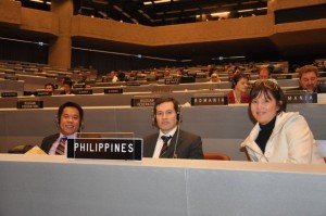 At the plenary hall during the debates on Youth and the Democratic Process with Cong. Emano and Enverga