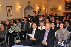 watching the presentation with Ambassador Lagdameo