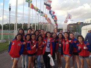 Nads and her Makati Football Club teammates at Gothia